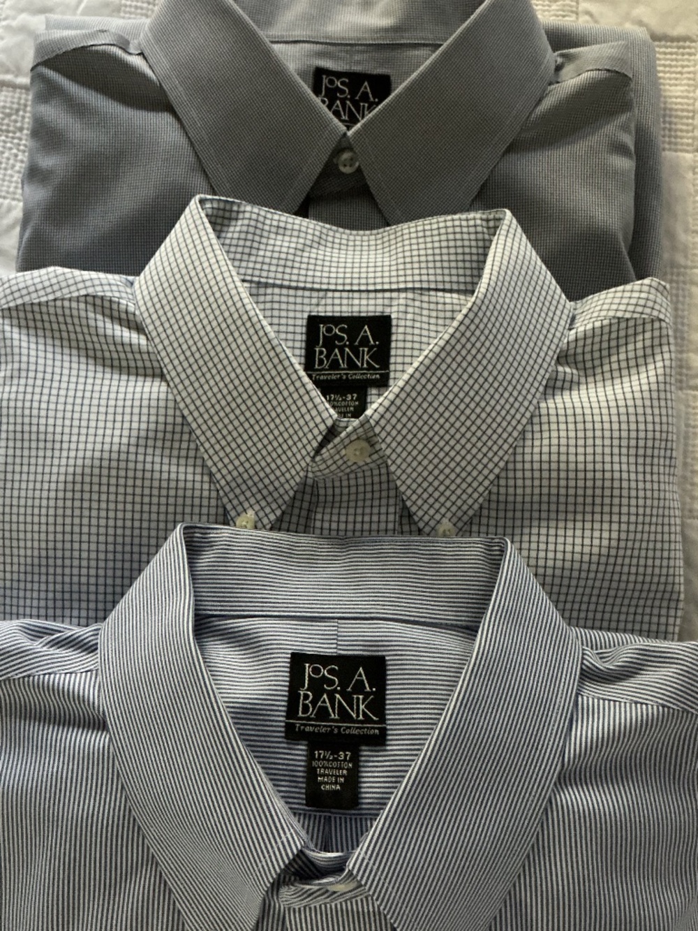 3 Jos A. Banks men’s dress shirts